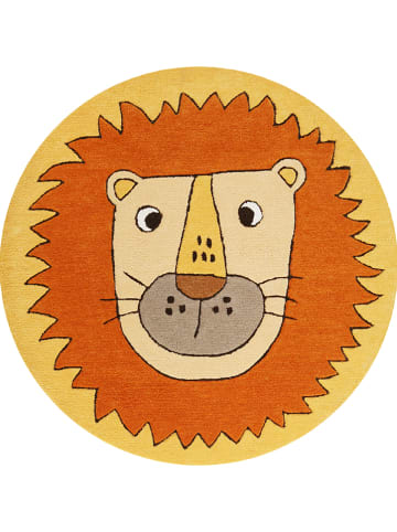 Smart Kids Laagpolig tapijt "Linus" oranje/geel