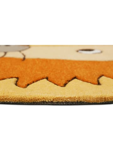 Smart Kids Kurzflor-Teppich "Linus" in Orange/ Gelb