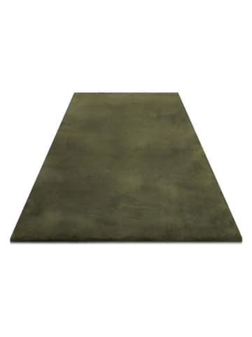 Wecon Home Hochflor-Teppich "Basics Anna" in Oliv
