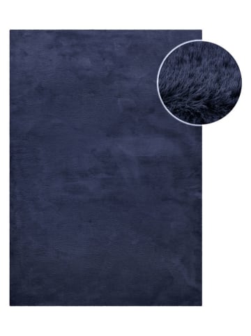 Wecon Home Hochflor-Teppich "Basics Anna" in Dunkelblau
