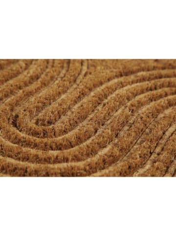 Wecon Home Wycieraczka "Retro Flow" w kolorze jasnobrązowym z włókna kokosowego