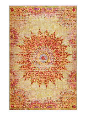 Wecon Home Kurzflor-Teppich "Rooftop" in Gelb/ Orange