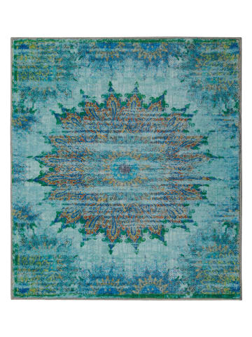 Wecon Home Dywanik łazienkowy "Healing" w kolorze turkusowym