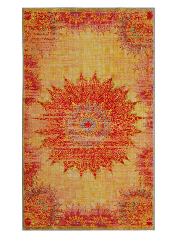 Wecon Home Badvorleger "Healing" in Rot/ Gelb