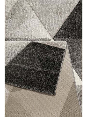 Wecon Home Kurzflor-Teppich "Lighthouse" in Grau/ Schwarz