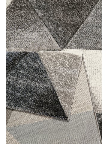 Wecon Home Kurzflor-Teppich "Lighthouse" in Grau/ Schwarz/ Blau