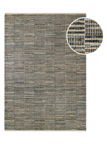 Wecon Home Dywan "Denim" w kolorze beżowo-niebieskim z juty