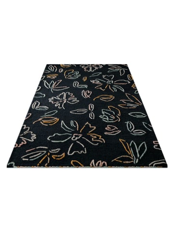 Wecon Home Wełniany dywan "Vee" w kolorze antracytowym ze wzorem