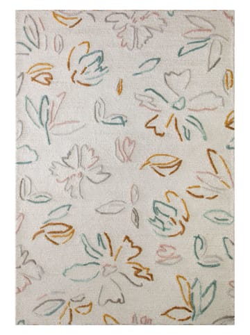 Wecon Home Schurwoll-Teppich "Vee" in Creme/ Bunt