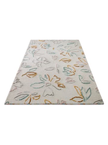 Wecon Home Schurwoll-Teppich "Vee" in Creme/ Bunt