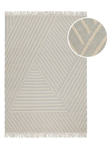 Wecon Home Schurwoll-Teppich "Modern Pop" in Creme/ Grau