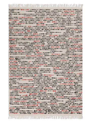 Wecon Home Scheerwollen tapijt "London" crème/rood/zwart
