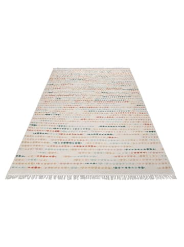 Wecon Home Schurwoll-Teppich "Maddie" in Creme/ Bunt