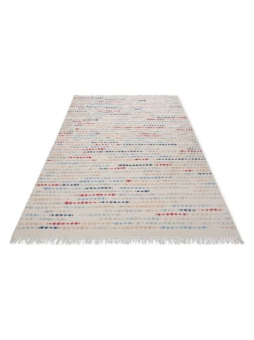 Wecon Home Wełniany dywan "Maddie" w kolorze kremowym ze wzorem