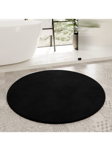 Homie Living Dywanik łazienkowy "Porto Azzurro" w kolorze czarnym