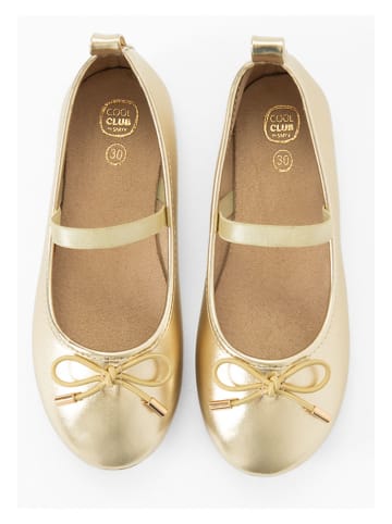 COOL CLUB Baleriny w kolorze złotym