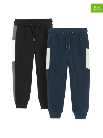 COOL CLUB 2-delige set: sweatbroeken donkerblauw/zwart