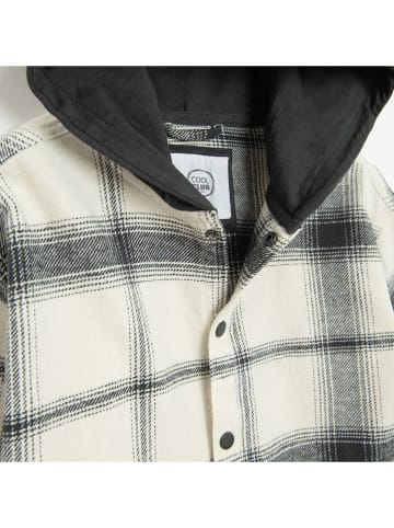 COOL CLUB Koszula w kolorze kremowo-antracytowym