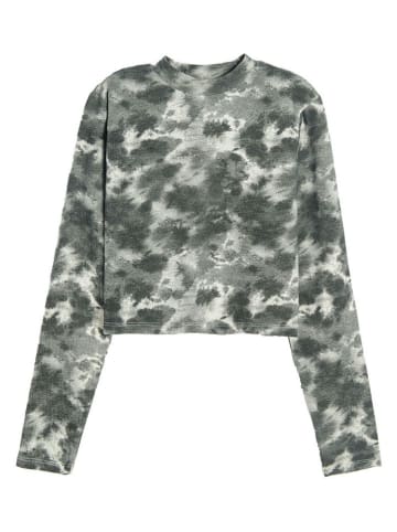 COOL CLUB Longsleeve in Grau/ Weiß