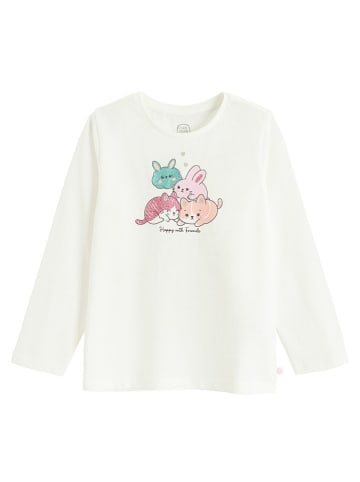 COOL CLUB Longsleeve in Weiß