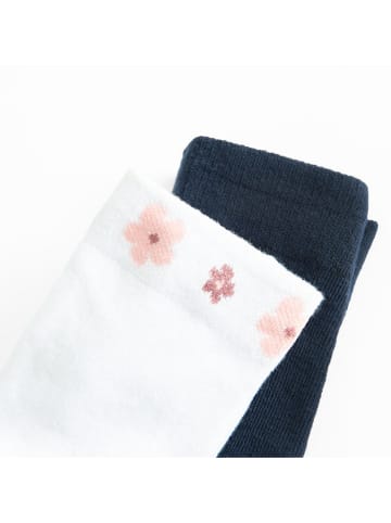 COOL CLUB 2er-Set: Strumpfhosen in Dunkelblau/ Weiß