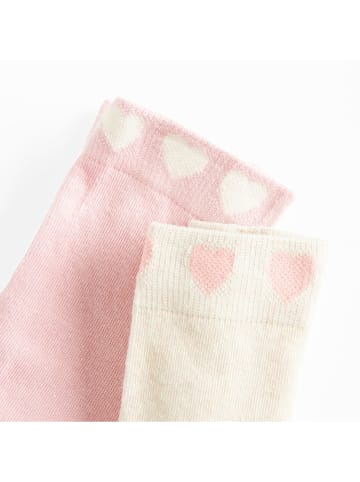 COOL CLUB Rajstopy (2 pary) w kolorze jasnoróżowo-kremowym