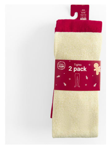 COOL CLUB 2-delige set: panty's rood/geel