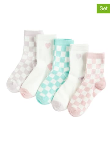 COOL CLUB 5er-Set: Socken in Creme