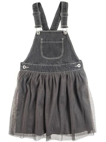 COOL CLUB Sukienka-ogrodniczka dżinsowa w kolorze antracytowym