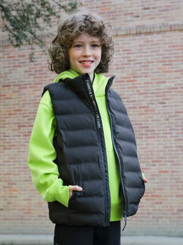 COOL CLUB Kamizelka pikowana w kolorze czarnym