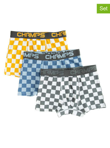 COOL CLUB 3-delige set: boxershorts blauw/grijs/geel