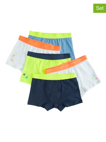 COOL CLUB 5-delige set: boxershorts donkerblauw/grijs