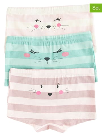 COOL CLUB 3er-Set: Pantys in Türkis/ Creme