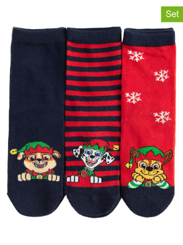 COOL CLUB 3er-Set: Socken in Rot/ Dunkelblau