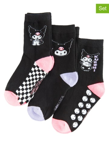 COOL CLUB 3er-Set: Socken in Schwarz