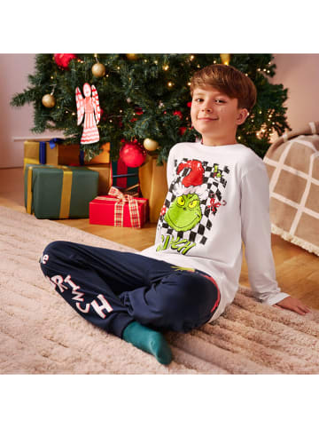 COOL CLUB Piżama w kolorze biało-granatowym