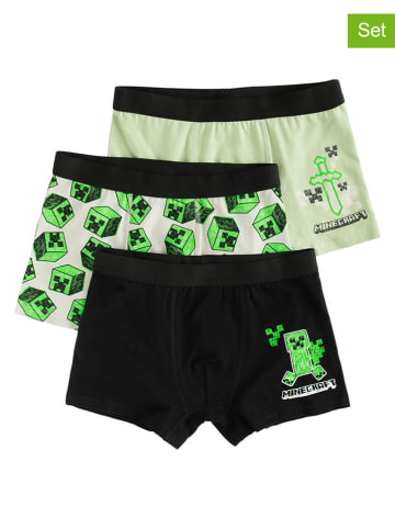 COOL CLUB 3er-Set: Boxershorts in Grün/ Schwarz