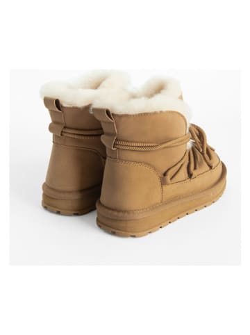 COOL CLUB Botki zimowe w kolorze beżowym
