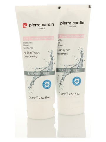 Pierre Cardin Gezichtsmasker "3-in-1 Wash-Scrub-Mask", 75 ml