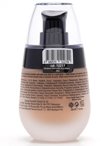 Pierre Cardin Foundation "Aqua Wow - Very Warm", 30 ml