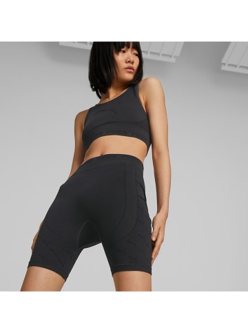 Puma Sportowe szorty kolarskie "Evoknit 7" w kolorze czarnym