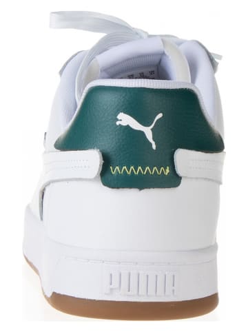 Puma Leder-Sneakers "Caven 2.0 VTG" in Weiß/ Grün