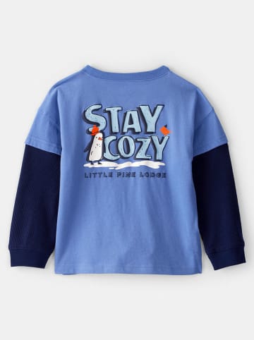 carter's Longsleeve blauw/donkerblauw