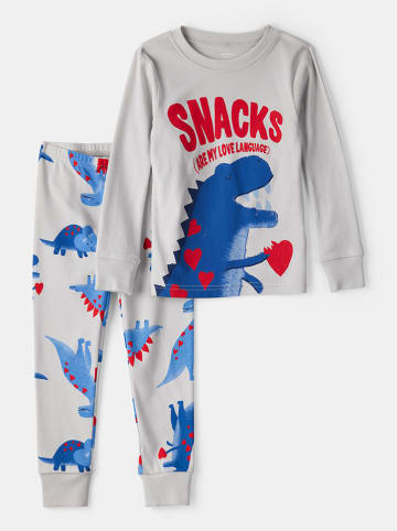 carter's Pyjama in Grau/ Blau/ Rot