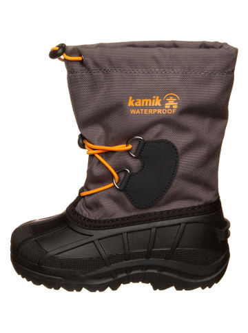 Kamik Winterstiefel "Southfrost 2" in Anthrazit/ Gelb