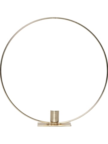 STAR Trading LED-Dekoleuchte "Flame Table" in Messing - Ø 28 cm