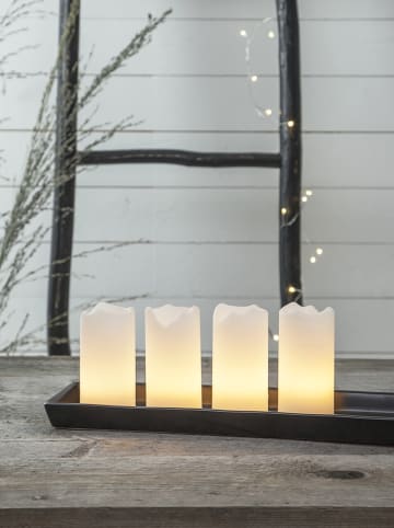 Best Season Świece LED (4 szt.) w kolorze białym - wys. 10 x Ø 5 cm