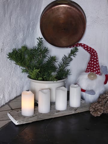 Best Season Świece LED (4 szt.) w kolorze białym - wys. 10 x Ø 5 cm