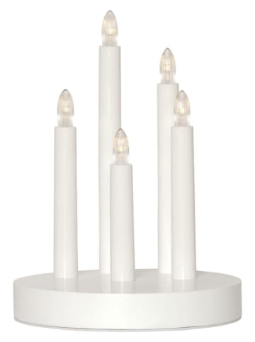 STAR Trading Ledvensterlamp "Doris" wit - (H)24 x Ø 17,5 cm