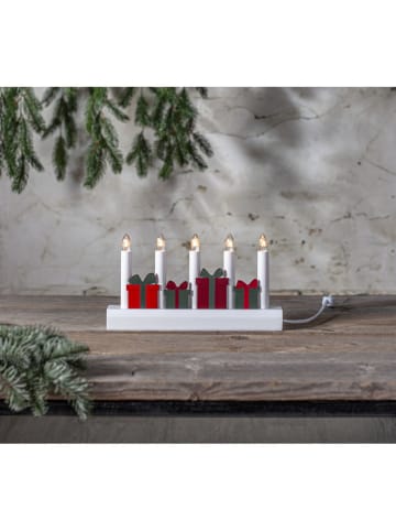 STAR Trading Vensterlamp "Julia" wit/rood/groen - (B)28 x (H)15 cm